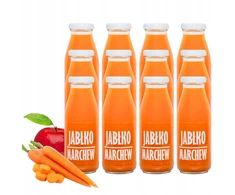 Sadvit Natūralios spaustos obuolių morkų sultys 100% 12x250ml NFC šalto spaudimo