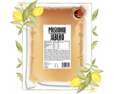 Sadvit Pusiau saldžios obuolių sultys, 100% obuolių NFC, natūralūs presuoti be priedų, 5l