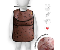 Safe Baby Sag Didelis vaikiškas seilinukas, vandeniui atsparus BLW, drabužių ir šlaunų apsauga, maitinimas, LIGHT