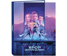 Safta BINDER A4 4 ŽIEDŲ K-POP DEMONŲ MEDONIAI HUNTRIX