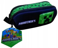 Safta Dvipusis Minecraft 3d pieštukų dėklas, licencijuotas
