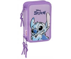 Safta Trigubas penalas Lilo - Stitch Sweet Mėlyna Alyvinė 12,5 x 19,5 x 5,5 cm 36 Dalys W2S-S4310670