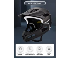 Sahoo Visą veidą dengiantis MTB dviračio šalmas su nuimama viso veido burna 58-62 cm