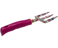 Šakės smailiais dantimis 3 dantys/L320mm plastikiniu kotu