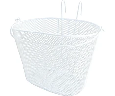 Saks Priekinis tinklinis griovio krepšys, baltas, 35,5x26x26