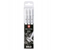 Sakura Gelly Roll balti gelio rašikliai, 3 vnt.