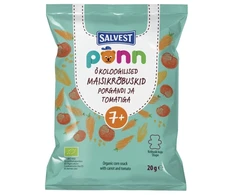 SALVEST Ponn BIO Pomidorų traškučiai vaikams meškiukų formos 20g