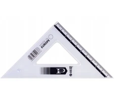 Sąlyginis liniuotė Memobe 16 cm, 45 laipsnių, skaidri