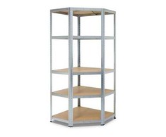 Sandėliavimo lentyna Corner, 176 x 75 x 40 x 50, 5 lentynos, lentynos apkrova 175 kg