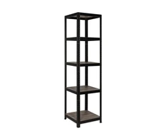 Sandėliavimo lentyna Cube 5, 176 x 45 x 45, 5 lentynos, lentynos apkrova 175kg, juodos sp.