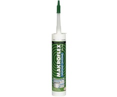 Sanitarinis silikoninis hermetikas MAKROFLEX SA102, bespalvis, 300 ml