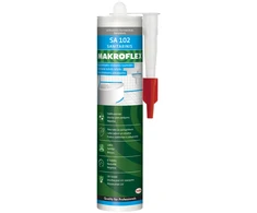 Sanitarinis silikoninis hermetikas MAKROFLEX SA102, bespalvis, 300 ml