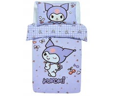 Sanrio KUROMI Patalynė DWUSTRONNA HELLO KITTY and FRIENDS 135x200