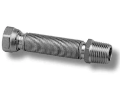 Santechninis vamzdelis EMIFLEX, 1/2", 26 - 52 cm, vid/išor, nerūd. pl.