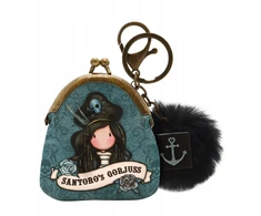 Santoro Portmonetka, Breloczek -Gorjuss Pirates -Juodas Pea