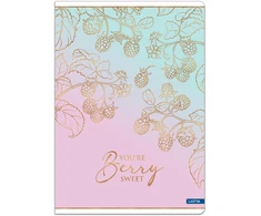 Lastva Sąsiuvinis linijomis A4 52lap 80g BERRY
