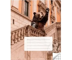 Victor Stationery Ou Sąsiuvinis linijomis, 36 lapai. Vidinių lapų gramatūra – 90 g/m2.