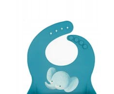 Sassi Junior - Silikoninis prijuostė Chewy dramblė.
