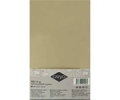 Satininė paklodė su guma BEJ V9, kreminės sp., 180 x 200 + 25 cm, 100% medvilnės