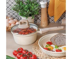 SAUGOS INDUKCIJA Keraminis mažas kreminis puodas Konighoffer Rosti 18cm 1,7