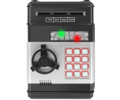 SAUGUS PIGGY BANK VAIKAMS MONETŲ ATM ATM BANKNOTAI + PIN KODO SLAPTAŽODYS