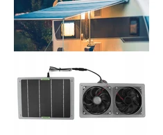SAULES SKYDELĖS VENTILIATORIUS SU DVIGUBAS IŠMETIMO VANDENIUI ŠILTNAMIUI 100W 12V