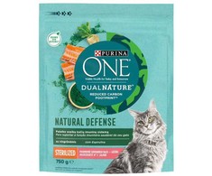 Sausas ėdalas katėms ONE Dual Nature Sterilized, su lašiša, 750 g