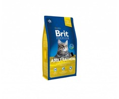 Sausas ėdalas suaugusioms katėms BRIT PREMIUM su lašiša, 1,5kg