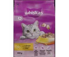 Sausas kačių ėdalas WHISKAS Adult, su vištiena, 800g