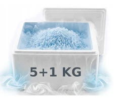 Sausas ledas gėrimų rūkymui pervežant maistą 5+1 KG STYROBOX