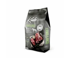 Fitmin Sausas pašaras jauniems šunims KUDO su ėriena ir ryžiais Medium/Maxi Junior 12kg