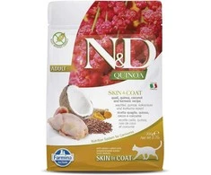 FARMINA N&amp;D QUINOA - CAT Dry SKIN&amp;COAT Quail&amp;Coconut ADULT 300g