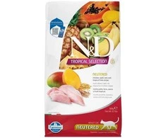 FARMINA N&amp;D TROPICAL SELECTION - CAT Dry Chicken, Spelt, Oats NEUTERED 300 gr