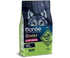 Monge BWild adult sausas pašaras suaugusiems šunims su šerniena 12kg