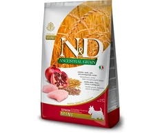 FARMINA N&amp;D ANCESTRAL GRAIN - DOG Dry vištiena Spelt avižos&amp;Pomegranate SENIOR MINI 2,5KG