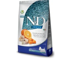 FARMINA N&amp;D OCEAN - DOG Dry Cod moliūgas&amp;Oranžinis ADULT MINI 2,5kg