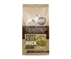 Quattro SB sausas pašaras mažų veislių šuniukams/maitinančioms kalėms su antiena, 7kg