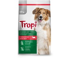 None Sausas šunų ėdalas TROPI su jautiena 10kg