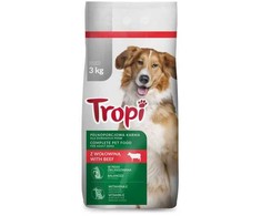 Sausas šunų ėdalas TROPI su jautiena 3kg