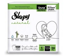 Sauskelnės Pants Sleepy 5 dyd./Junior/24vnt. Natural