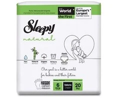 Sauskelnės Pants Sleepy 6 dyd./Xlarge/30vnt. Natural