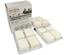 "Origin Outdoors" kietojo kuro tabletės