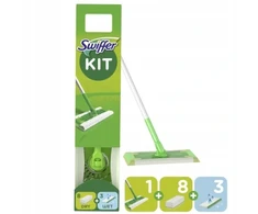 Sausos (8vnt.) ir šlapios (3vnt.) grindų šluostės su šluota SWIFFER, rinkinys
