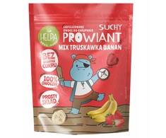Sausų pietų mišinys su braškių bananais liofilizuotais vaisiais 20g Helpa