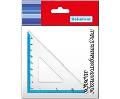 Schemat Ekierka 9 cm równoramienna szkolna geometryczna