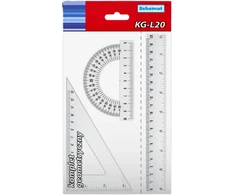 Schemat Geometrinis rinkinys Kg-l20k, 3 el. mokykliniai reikmenys