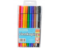 Schemat Plončiamieji markerio rašikliai 0.4mm, 10 spalvų rinkinys