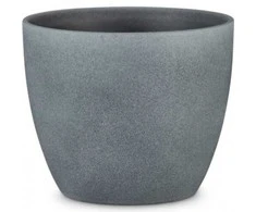 Scheurich Dekoratyvinis gėlių vazonas Dark Stone Ø14cm H12.4cm keraminis/pilkas