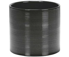 Scheurich Dekoratyvinis gėlių vazonas Gloss Pilkas D12cm H11cm keraminis/pilkas