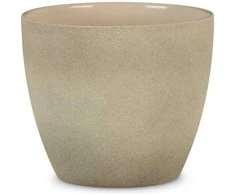 Scheurich Dekoratyvinis gėlių vazonas Taupe Stone Ø11cm H9.4cm keraminis/šv.rudas